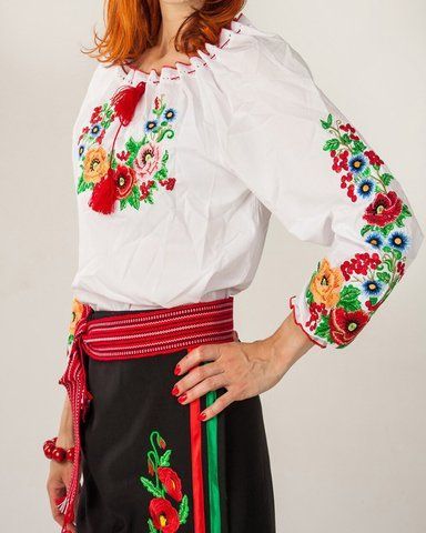 Детская вышитая блуза "Диана", 140 (ріст)