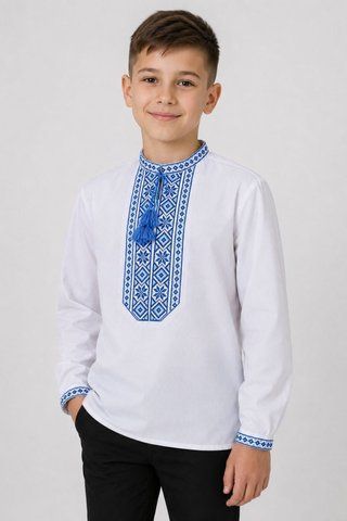 Подростковая вышиванка для мальчика "Козачок", 140