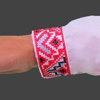 Вышиванка детская для мальчика"Майкл" с Красной вышивкой