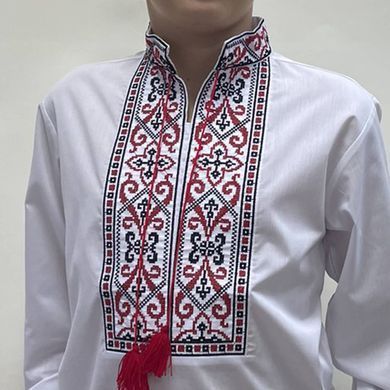 Підліткова вишиванка для хлопчиків "Йосип" з Червоною вишивкою