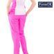 Жіночий медичний костюм Аріша біло-рожевий